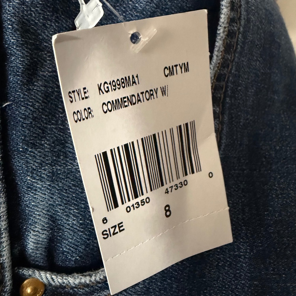 Kut from the Kloth Charlotte High Rise Wide Leg Jeans Commendatory Size 8 NWT - Picture 8 of 9